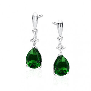 Cercei argint lungi cu pietre verzi DiAmanti Z1591E_G-DIA (Argint 925‰ 2,9 g.) Cercei argint lungi cu pietre verzi DiAmanti Z1591E_G-DIA (Argint 925‰ 2,9 g.)